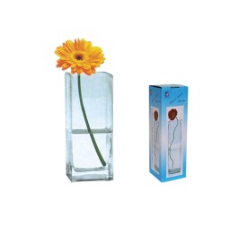 FLORERO CRISTAL 10X10X30CM