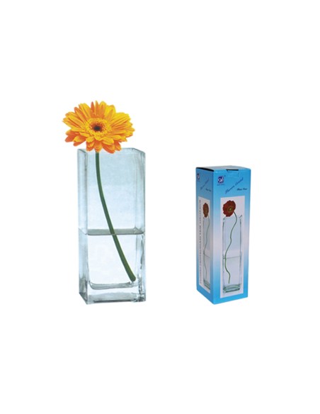 FLORERO CRISTAL 10X10X30CM