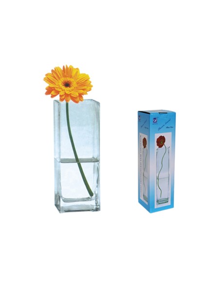 FLORERO CRISTAL 10X10X35CM