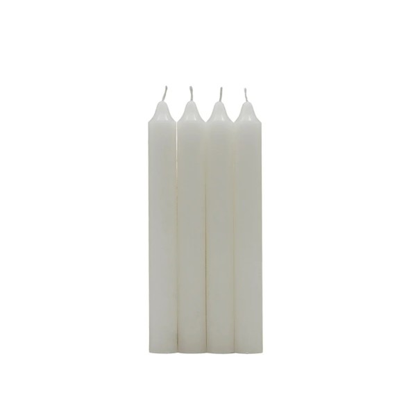 PACK 4 VELAS CILINDRICAS BLANCO