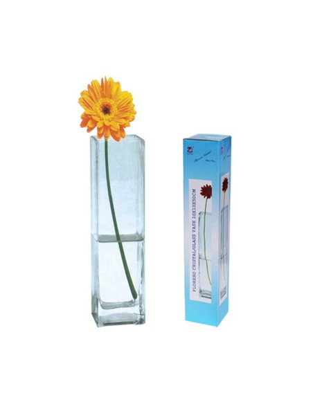 FLORERO CRISTAL 10X10X50CM