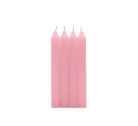 PACK 4 VELAS CILINDRICA, ROSA