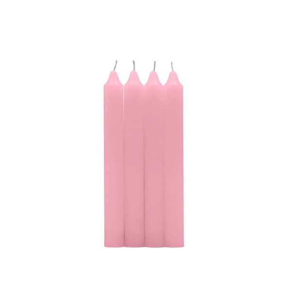 PACK 4 VELAS CILINDRICA, ROSA