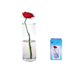 FLORERO CRISTAL RED 8X15CM