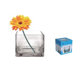 FLORERO CRISTAL 7X7X7CM