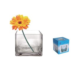 FLORERO CRISTAL 8X8X8CM
