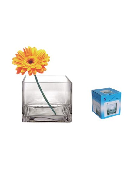 FLORERO CRISTAL 8X8X8CM