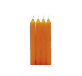PACK 4 VELAS CILINDRICAS NARANJA