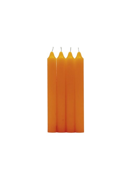 PACK 4 VELAS CILINDRICAS NARANJA PACK 4 VELAS CILINDRICAS NARANJA