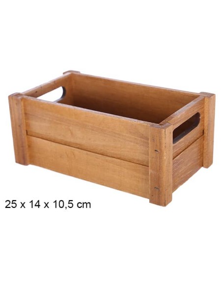 CAJA MADERA CAOBA 25x14x10.5cm