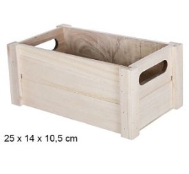 CAJA MADERA NATURAL 25x14x10.5cm