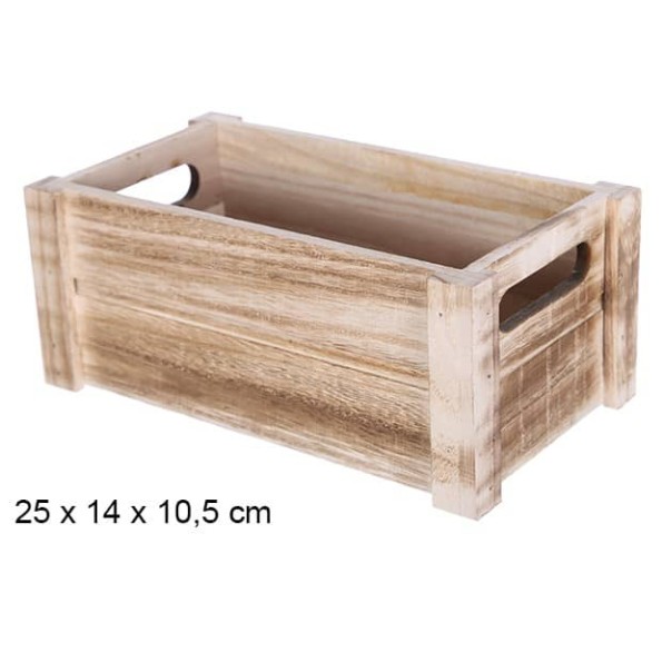 CAJA MADERA VINTAGE 25x14x10.5cm