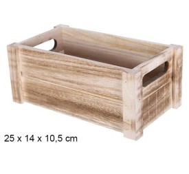 CAJA MADERA BLANCA 21.5x12.5x9.5cm