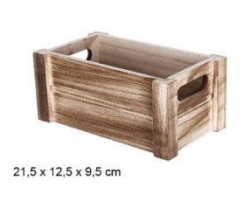 CAJA MADERA VINTAGE 21.5x12.5x9.5cm