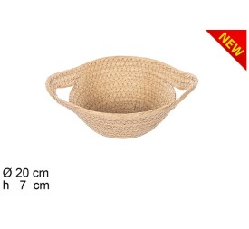 CESTA CUERDA PAPEL NATURAL CON ASAS