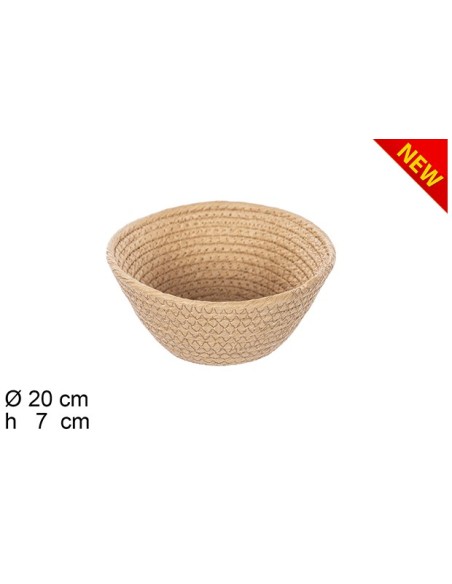 CESTA CUERDA PAPEL NATURAL SIN ASAS