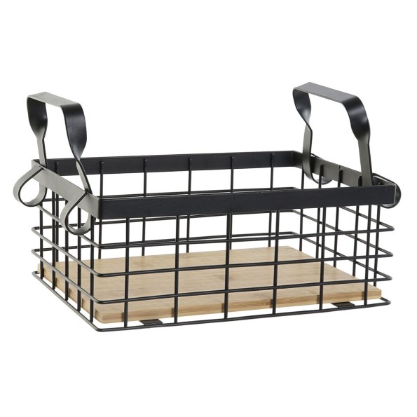 CESTA METAL PINO 25X18,5X10 NEGRO