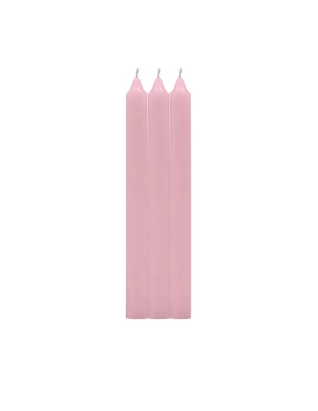 PACK 3 VELAS CIRIO ROSA