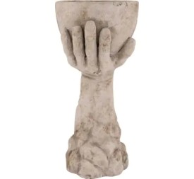 MACETERO CEMENTO MANO 15,5x14,5x30,5cm