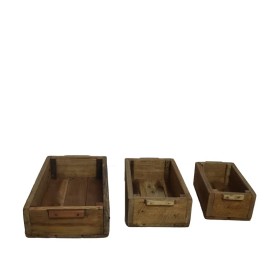CAJON MADERA RECICLADA 45x25x20cm