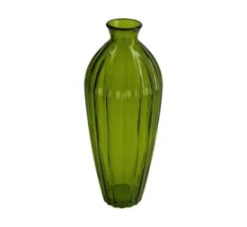 FLORERO VIDRIO RECICLADO 12X38CM