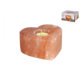 PORTAVELAS DE SAL CORAZÓN 11,5X6CM