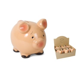 HUCHA CERDITO BRILLO 15 CM - CERAMICA