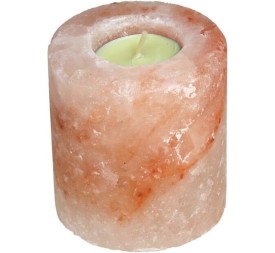 PORTAVELAS DE SAL CILINDRICO 11,5X7,5CM