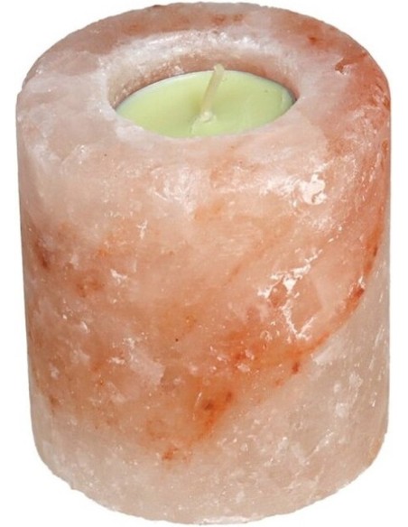 PORTAVELAS DE SAL CILINDRICO 11,5X7,5CM