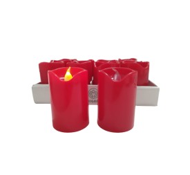 VELA LED ROJA 5X7.5CM