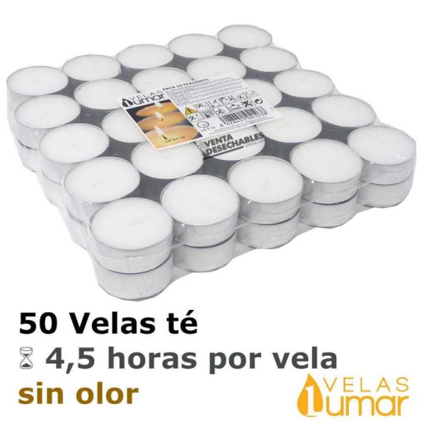 PACK 50 TEALIGHTS 4,5H