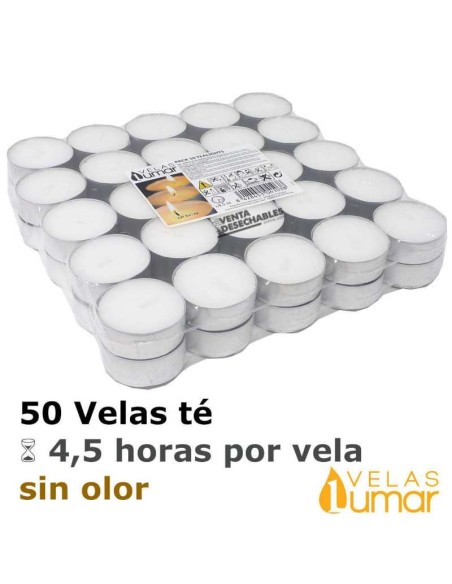 PACK 50 TEALIGHTS 4,5H