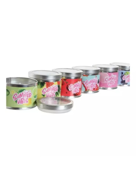VELA PERFUME 7X7X6 UVA, SANDIA, CEREZA 6 SURT.