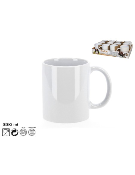 TAZA BALI 330 ML. BLANCA - CERAMICA