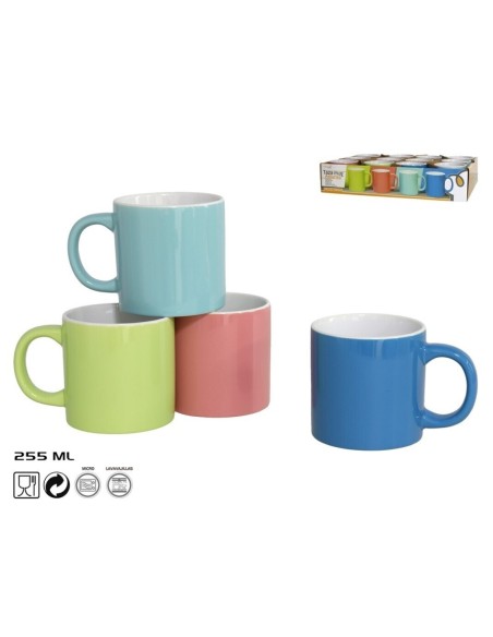 TAZA MUG ASTURIAS 255ML CERÁMICA 4 SURT.
