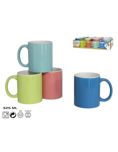 TAZA MUG ASTURIAS 325ML CERÁMICA 4 SURT.