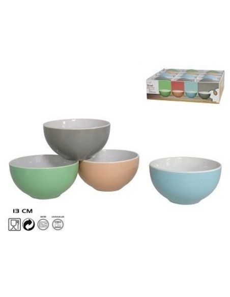 BOWL 13CM ASTURIAS CERÁMICA 4 SURTIDOS BOWL 13CM ASTURIAS CERÁMICA 4 SURTIDOS