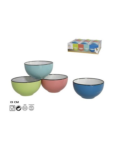BOWL 13CM GALICIA CERÁMICA 4 SURTIDOS