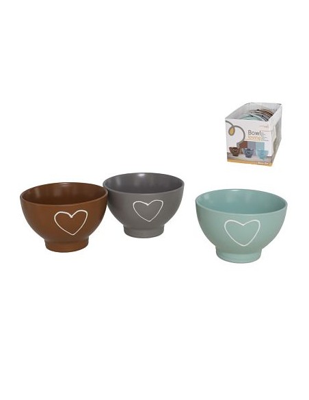 BOWL GRES 13CM LOVING 3 SURTIDOS