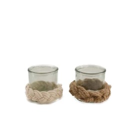 PORTAVELAS MACRAME  Ø12x12cm A/2