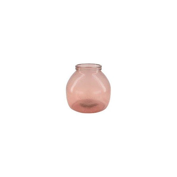 FLORERO VIDRIO RECICLADO Ø21x20cm (7921)