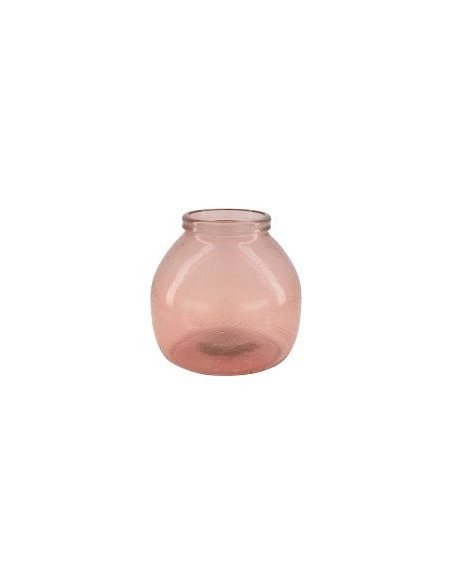 FLORERO VIDRIO RECICLADO Ø21x20cm (7921)