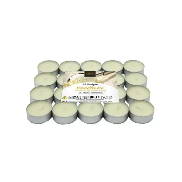 PACK 20 TEALIGHTS VAINILLA 4,5H