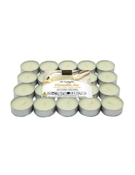 PACK 20 TEALIGHTS VAINILLA 4,5H