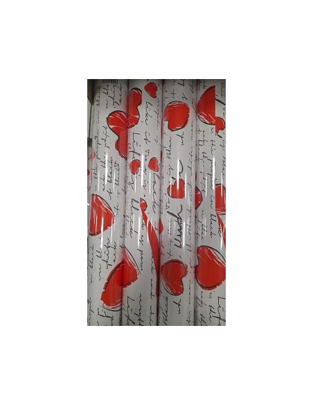 BOBINA PERLATO BILATO 70X50 REVE BIANCO ROSSO