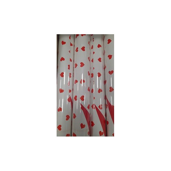 BOBINA PERLATO BILATO 70X50 AMOR BIANCO ROSSO