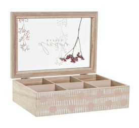 CAJA INFUSIONES MDF CRISTAL 24X16,5X7 NATURAL