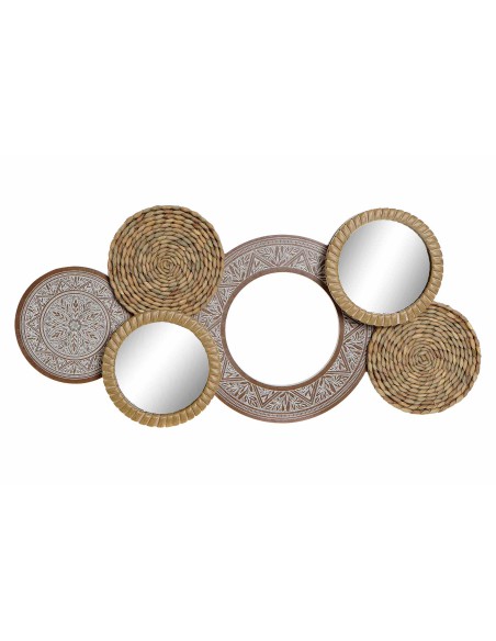 DECORACION PARED MDF ESPEJO 65X5,5X30,5 NATURAL