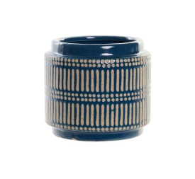 JARRON CERAMICA 12X12X11 AZUL MARINO