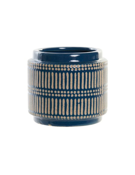 JARRON CERAMICA 12X12X11 AZUL MARINO